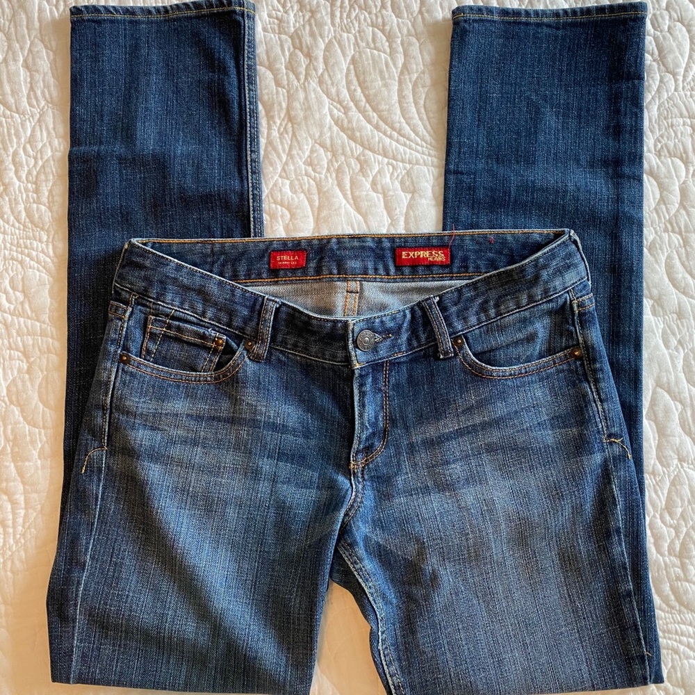 Express- Stella Straight Leg Jeans- Size 8 Regular